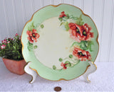 Poppies Plate Hand Painted Plate Haviland Limoges France 1910s Artistan