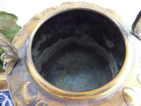 Brass Tipping Tea Kettle Spirit Kettle Oak Leaves Acorns Bakelite 1900 Teapot