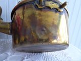 Brass Tipping Tea Kettle Spirit Kettle Oak Leaves Acorns Bakelite 1900 Teapot