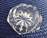 Salt Dips Set 6 Victorian 1890s Honeycomb Diamond Faceted Glass Open Salts