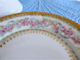 Gorgeous Haviland Limoges Side Plate Ornate Floral Gold Roses Antique 1900-1910