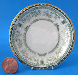 Butter Pat Green Transferware Antique Dorothy 1901-1908 Maddocks Teabag Caddy
