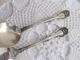 Soup Spoon Pair Hanover Rogers 1901 Bouillion Art Nouveau Silverplate No Mono