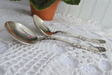 Soup Spoon Pair Hanover Rogers 1901 Bouillion Art Nouveau Silverplate No Mono