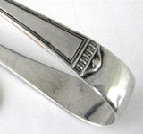 English Sterling Silver Sugar Tongs Classical Spoon Ends Sheffield 1903 CIP Co