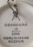 Royal Copenhagen Radhaus Denmark Plaquette Tea Bag Holder Teabag Caddy Small Plate
