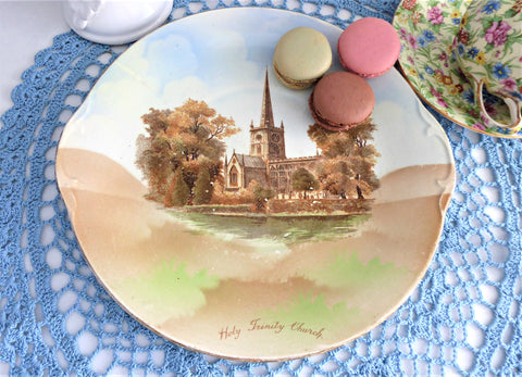 Cake Plate Shakespeare Burial Holy Trinity Church Stratford 1904-1906 Edwardian