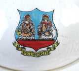 Covered Muffin Dish Butter Cheese 1904 Arcadian Petworth White Ironstone Souvenir
