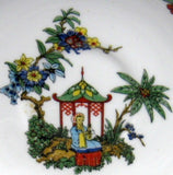 Edwardian Royal Albert Cup And Saucer Colorful Oriental Scene 1905 Bone China