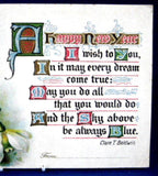 Antique New Year 1906 Postcard Postcard Happy New Year Snowdrops Poem Maine