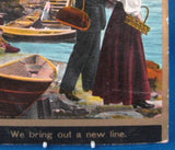 Antique Romance Postcard T Eismann A New Line Fishing Couple 1900-1910