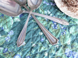 Vintage Silverplate Spoons Set of 3 Sugar 2 Serving Queen Bess Sheraton Regent Shabby