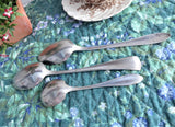 Vintage Silverplate Spoons Set of 3 Sugar 2 Serving Queen Bess Sheraton Regent Shabby