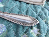 Vintage Silverplate Spoons Set of 3 Sugar 2 Serving Queen Bess Sheraton Regent Shabby