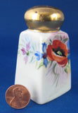 Noritake Nippon Salt Shaker Cruet Poppy Hand Painted 1910s