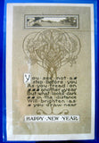 Art Nouveau Happy New Year Wisdom 1910 Embossed Postcard Gibson Ohio