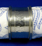 Napkin Ring Hand Hammered Pewter Vintage English Arts And Crafts 1920s