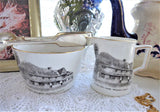 Shelley Cream and Sugar Basin Ye Olde Mint House Pevensey Milk Sussex 1910s
