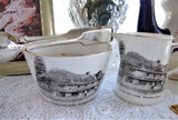 Shelley Cream and Sugar Basin Ye Olde Mint House Pevensey Milk Sussex 1910s