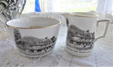 Shelley Cream and Sugar Basin Ye Olde Mint House Pevensey Milk Sussex 1910s