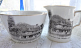 Shelley Cream and Sugar Basin Ye Olde Mint House Pevensey Milk Sussex 1910s