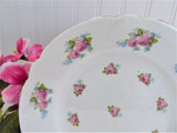 Shelley Salad Plate Dessert Roses Forget-Me-Nots Gainsborough 7 Inches In Diameter