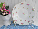 Shelley China Cake Plate Roses Forget Me Nots Dessert Server Luncheon Plate 1920s