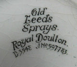 Royal Doulton Butter Pat Old Leeds Sprays Teabag Caddy 1912-1920s England