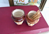 Pair Toothpick Holders Miniature Toby Character Jugs 1910s Japan Dining Gadget