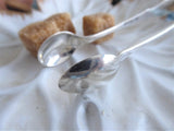 English Hallmarked Sugar Tongs Sterling Silver 1910 Fletcher Sheffield Initial W Or M