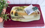 Noritake Nippon Plate Hand Painted Scene Rectangular 1910s Lemons Pen Tray Teabags