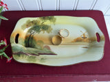 Noritake Nippon Plate Hand Painted Scene Rectangular 1910s Lemons Pen Tray Teabags