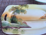 Noritake Nippon Plate Hand Painted Scene Rectangular 1910s Lemons Pen Tray Teabags