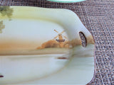 Noritake Nippon Plate Hand Painted Scene Rectangular 1910s Lemons Pen Tray Teabags