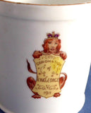 Shelley England 1911 Coronation Mug King George V Queen Mary Lion Back