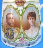 Royal Winton Mug King George V And Mary Coronation 1911 Tankard Ironstone