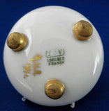 Limoges Open Salt White And Gold Signed Antique Tressemennes and Vogt 1911