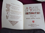 Book A Plate Of Toasts 1912 Boxed Collected By E Osgood Grover Drinking Toasts