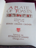Book A Plate Of Toasts 1912 Boxed Collected By E Osgood Grover Drinking Toasts