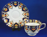 Edwardian Imari Colors Cup And Saucer Heavy Gold 1920s Taylor And Kent England
