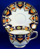 Edwardian Imari Colors Cup And Saucer Heavy Gold 1920s Taylor And Kent England