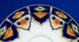 Edwardian Imari Colors Cup And Saucer Heavy Gold 1920s Taylor And Kent England