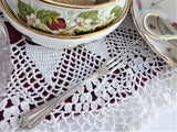 Strawberry Fork Fair Oak Rogers Oak 2 Prong Fork 1910s Silver Plate No Monogram 5 Inch