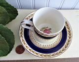 Demitasse Cup And Saucer Crown Ducal 1916-1925 Bergdorf Goodman Pink Rose