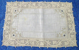Gorgeous Placemats Hand Made Set of 5 Ecru Lace Net Openwork 1920s