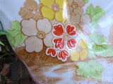 Art Deco Brown Transferware Cake Plate Landscape Serving Plate Sandwich 1920s