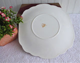 Art Deco Brown Transferware Cake Plate Landscape Serving Plate Sandwich 1920s