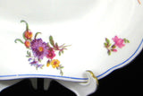 Aynsley Cake Plate Floral Tab Handle Antique England 1920s Floral Sandwich Server