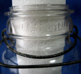 Vintage Ball Ideal Clear Glass Jar 1923-1933 Wire Bail 1 Quart No 6 Canister