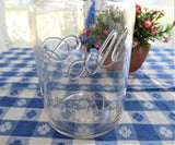 Vintage Ball Ideal Clear Glass Jar 1923-1933 Wire Bail 1 Quart No 6 Canister